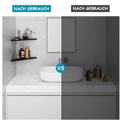 Eck-Duschregal Edelstahl Schwarz – 2er Set ohne Bohren