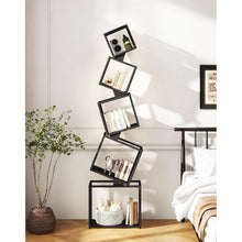 180cm Metall Bücherregal | 5 Ebenen | Robustes Standregal Schwarz