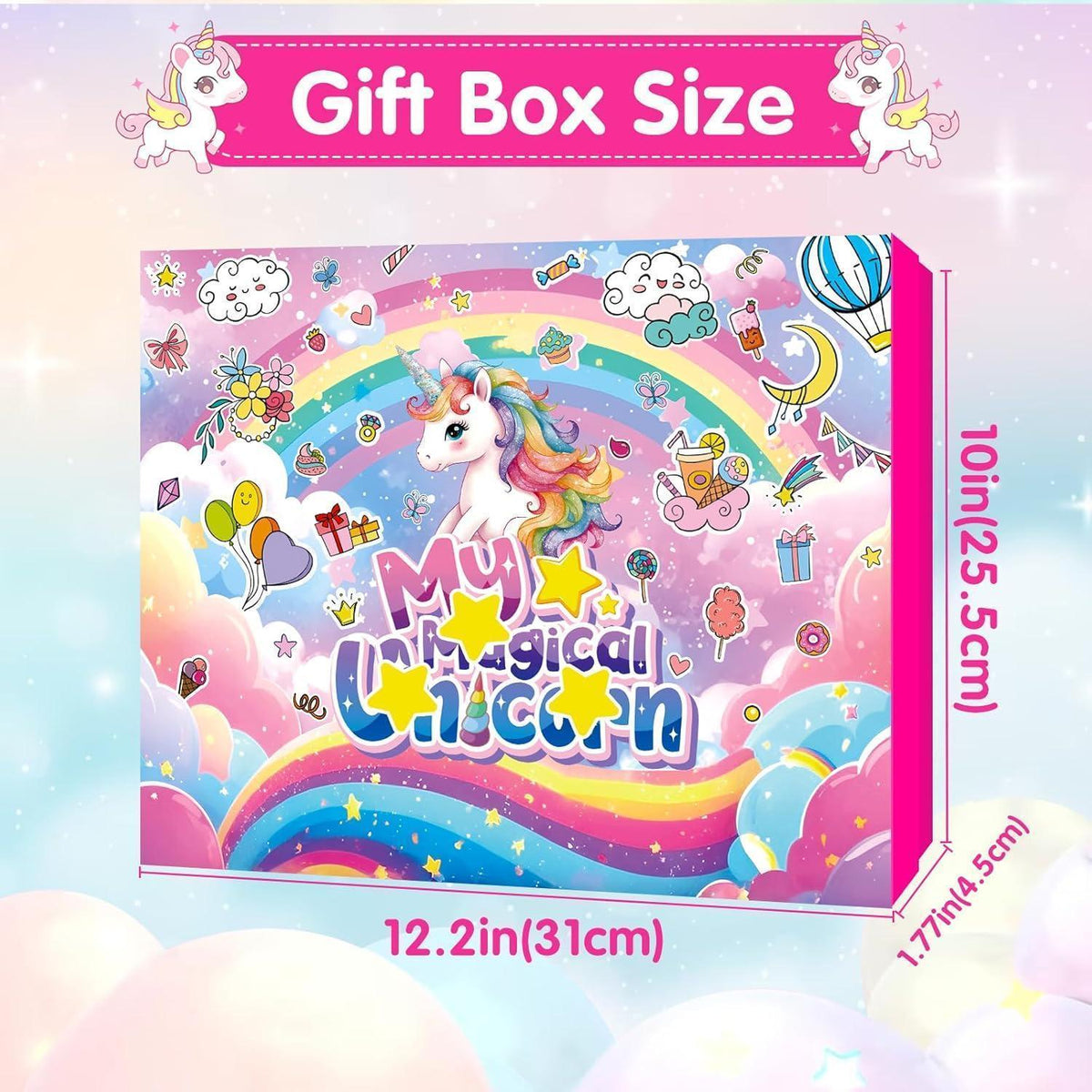 Adventskalender Mädchen 2026: Einhorn Überraschungen mit Schmuck & Haarschmuck