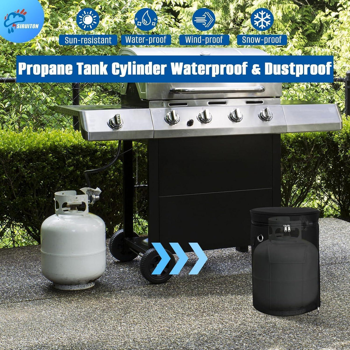 Gasflaschenabdeckung 5kg – Wasserdicht & Winddicht