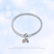 925 Sterling Silber Schlangen Gliederarmband mit Zirkonia, Damen
