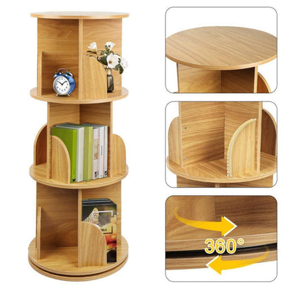Drehbares Kinderbücherregal mit 3 Ebenen, Holz