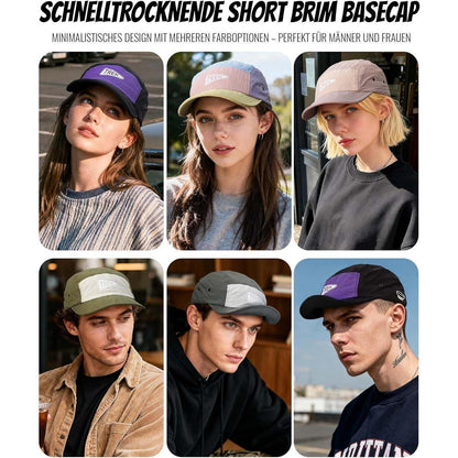 5-Panel Cap Herren – Wasserdicht & Atmungsaktiv mit Kurzem Schirm