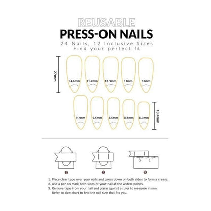 Dunkelrote Almond Press on Nails - Cat Eye Magnetic Nägel