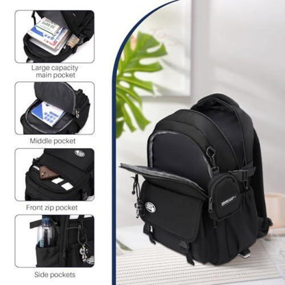 3er-Set Schulranzen mit Rollen – Kinder Schultasche Trolley Rucksack
