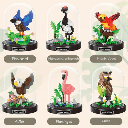 Vogel-Baustein Set – 6 Mini-Modelle zum Selberbauen