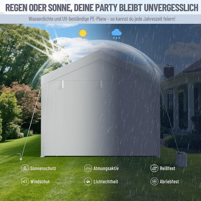 Partyzelts 3x4 – Wasserdicht, Stabil & Mit Seitenwänden