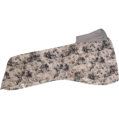 Damen Turban Kopftuch Schmetterling Hellgrau
