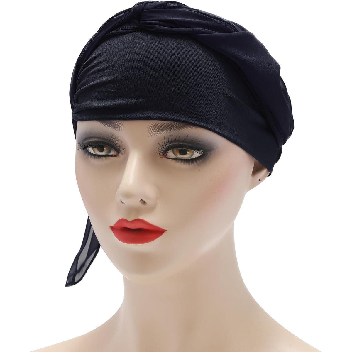 Damen Turban Kopftuch Navy - Bequeme Kopfbedeckung