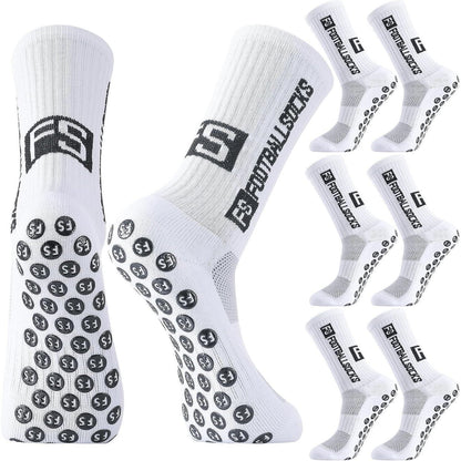 Fußballsocken mit Anti-Rutsch-Grip für Damen & Herren, 3 Paar