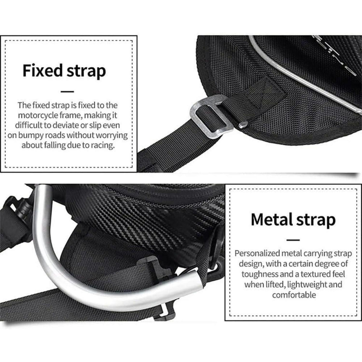 Motorrad Tankrucksack Oxford mit Handyfach & Magnetverschluss