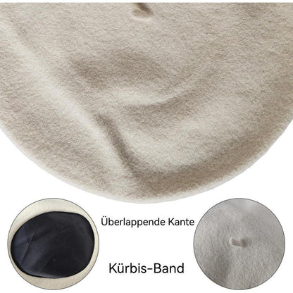 Großer Woll-Beret Damen – Warm & Stilvoll für Herbst/Winter
