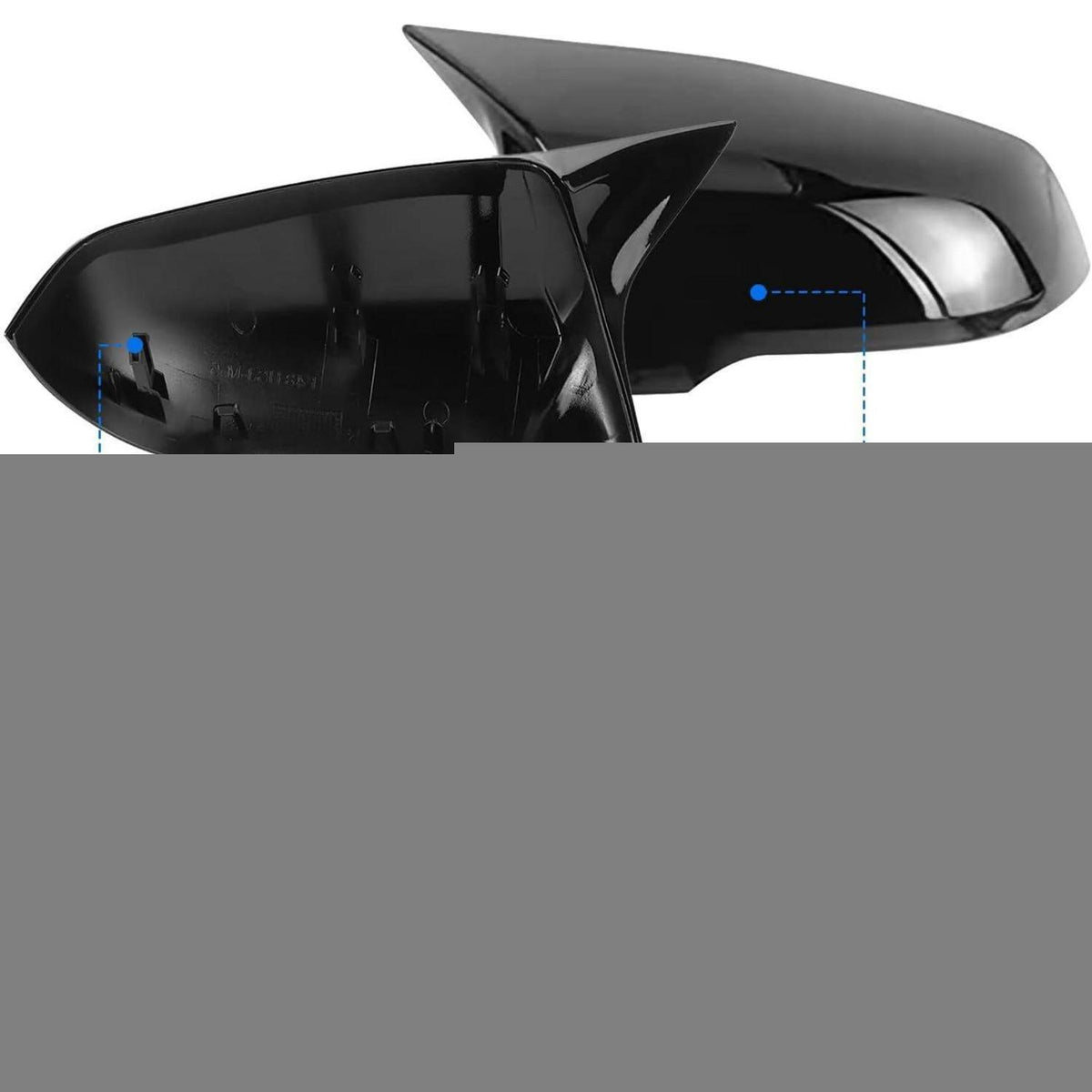 Spiegelkappenerset für BMW 1er/2er/X1/X2 Touring (2017-2024) Schwarz