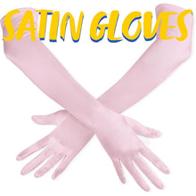 Lange Satin Handschuhe 20er Jahre Rosa – Oper, Hochzeit, Halloween