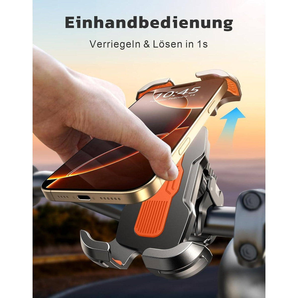 Fahrrad Handyhalterung 360° Drehbar & Schnellverschluss