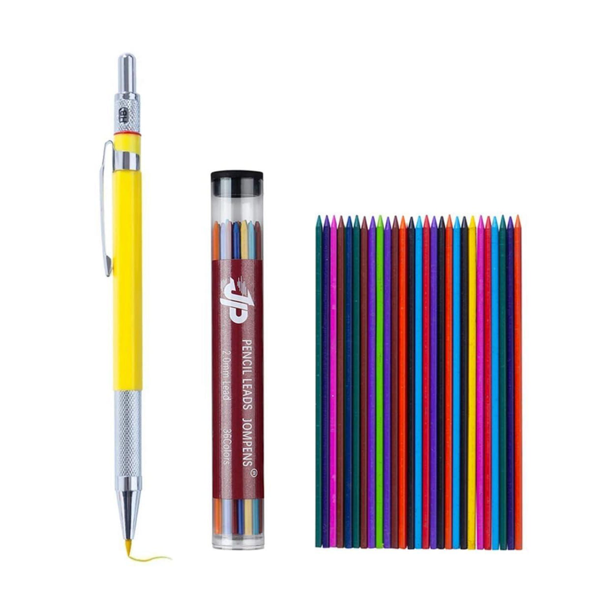 2mm Druckbleistift-Set | 36 Farben | Zum Zeichnen & Schreiben