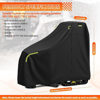 Wasserdichte Baggerabdeckung für 800-1600 kg Minibagger