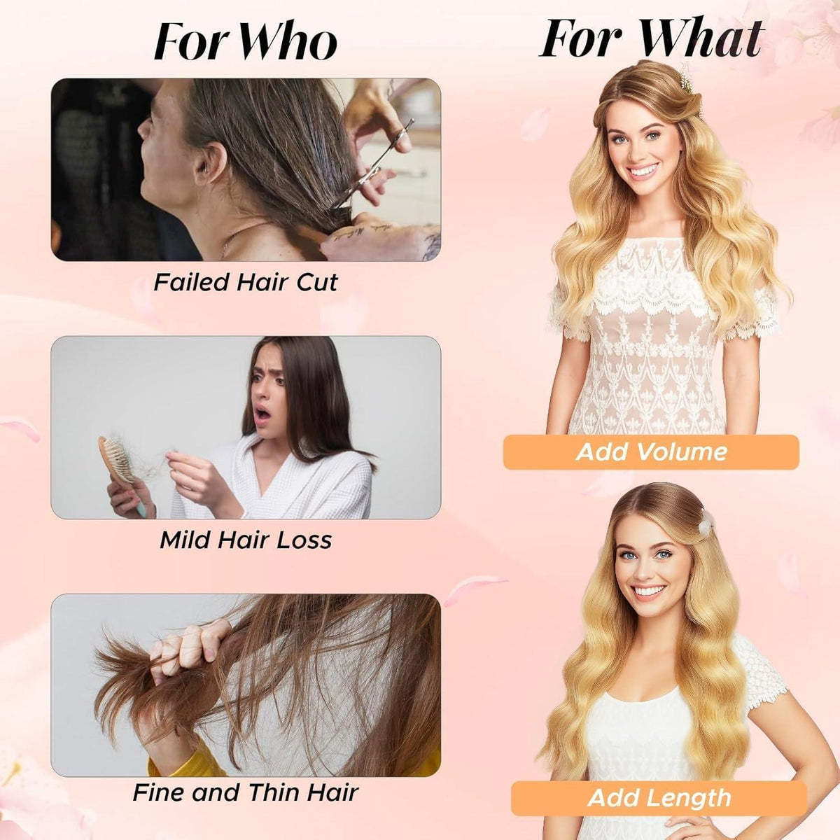 Clip-in Haarverlängerung Echthaar Dunkelblond 30cm