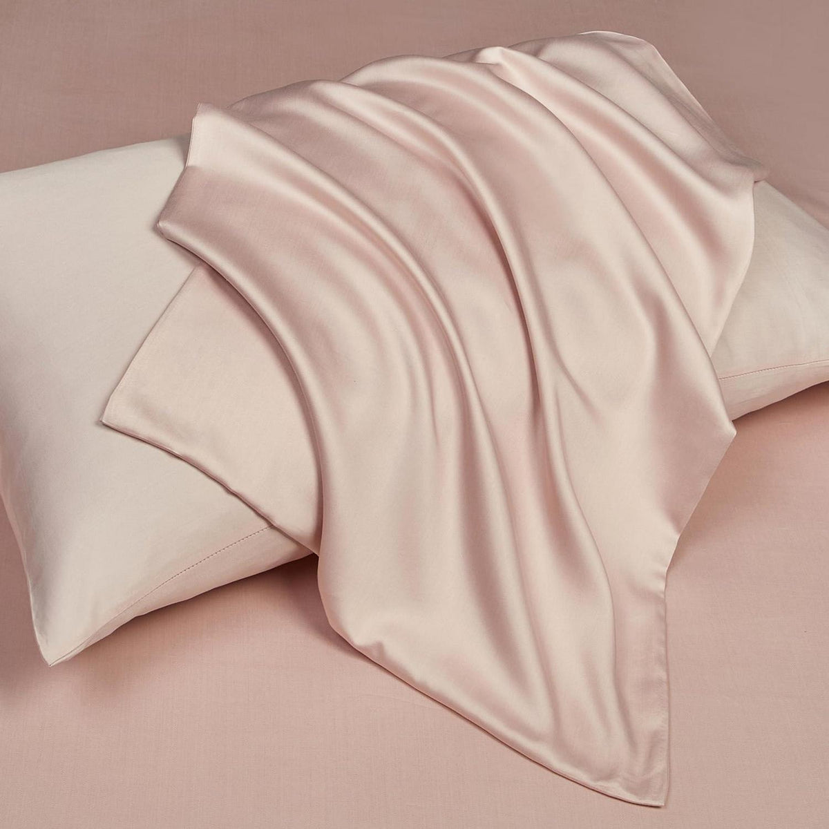 Bettwäsche-Set Rosa 220x240 cm Bambus Bettwäsche 3tlg.