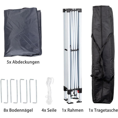 3x3m Pop-Up Pavillon – Wasserdicht & Höhenverstellbar