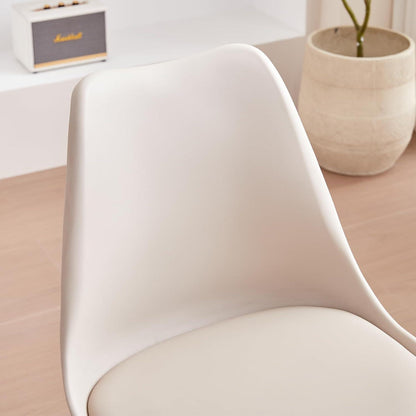 Esszimmer-Set: Esstisch (110x70cm) mit 6 skandinavischen Stühlen