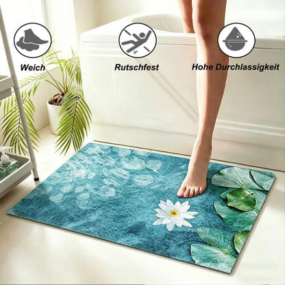 Rutschmatte Dusche 130x130 cm – Antirutsch, Modern & Ablaufloch