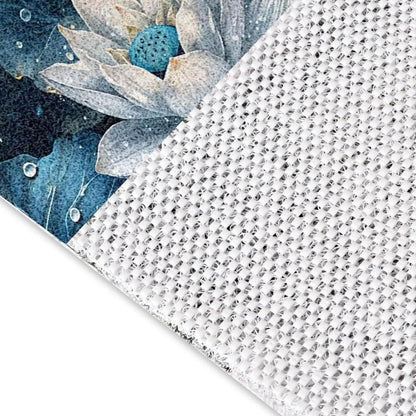 Rutschfeste Duschmatte 150x150 cm – Modernes Lotus-Muster