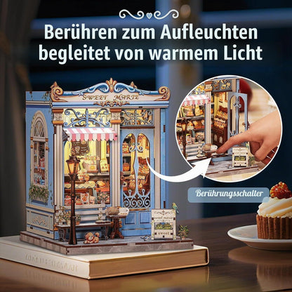 Puppenhaus Bausatz "Sweet Marie" – 3D Puzzle Buchregal Dekoration