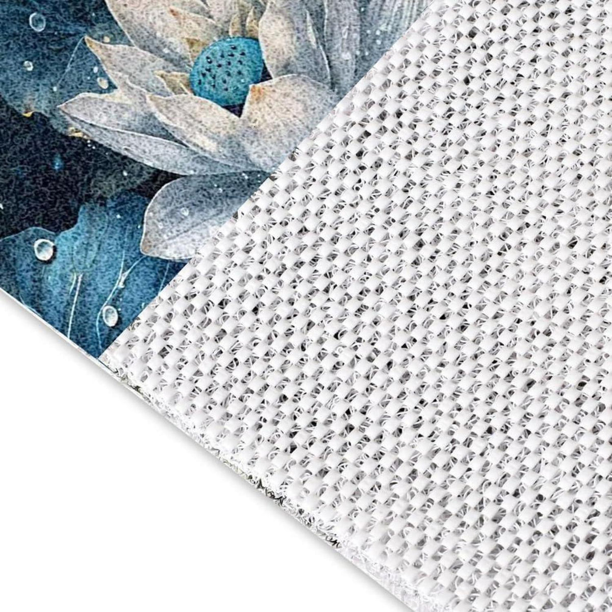 Rutschfeste Duschmatte 120x150 cm – Modernes Lotus-Muster