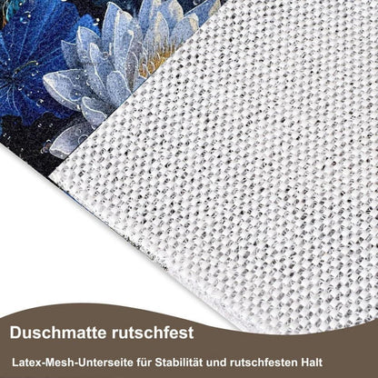 Rutschfeste Duschmatte 120x120 cm – Modernes Lotus-Muster