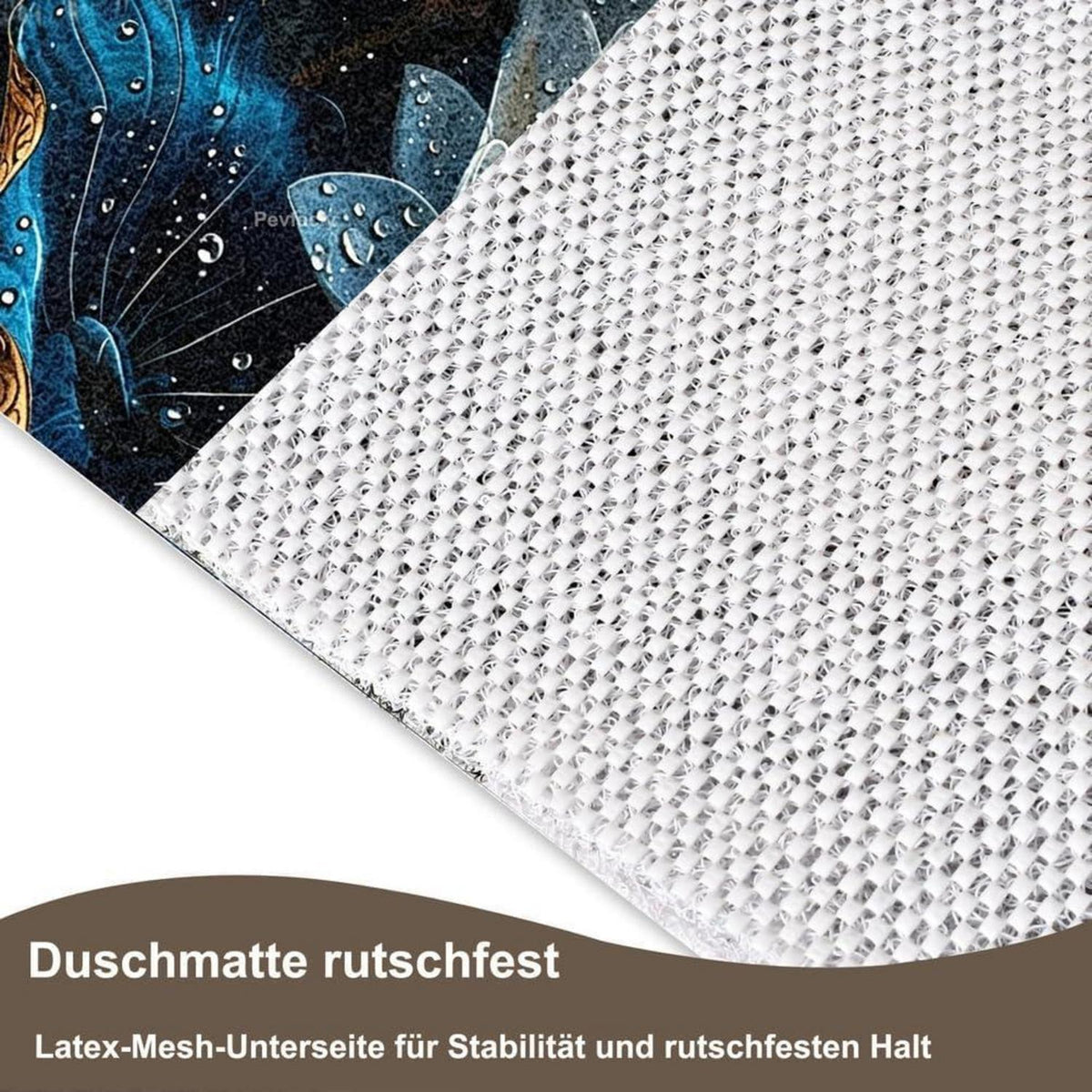 Rutschfeste Duschmatte 110x150 cm – Modern & Komfortabel