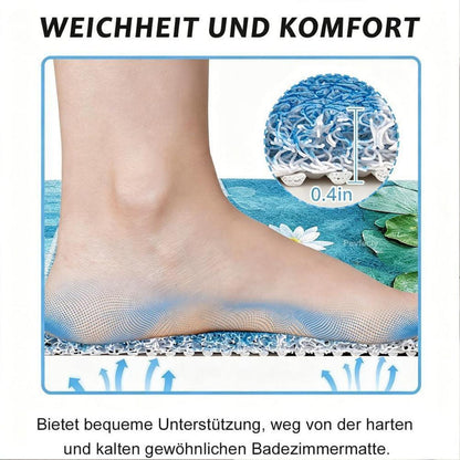 Rutschmatte Dusche 110x130 cm – Antirutsch, Modern & Ablaufloch