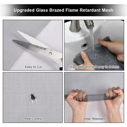 Fliegengitter Fenster 200x250cm – Schneidbar, UV-Beständig & Insektenschutz