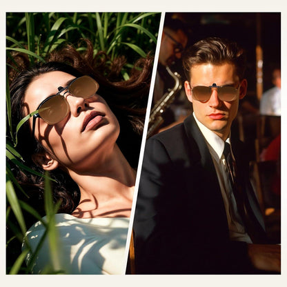 Clip-On Sonnenbrille polarisiert UV400 Braun 60mm
