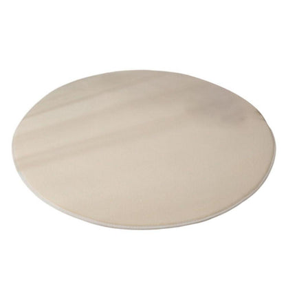 Runder Korallensamt Teppich – Rutschfest & Waschbar, Beige 200cm