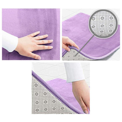 Runder Korallensamt Teppich – Rutschfest & Waschbar 200cm