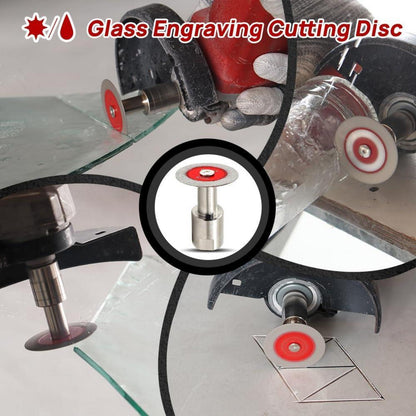 Diamant Trennscheibe 40mm für Glas & Fliesen, 5er Set mit Flansch