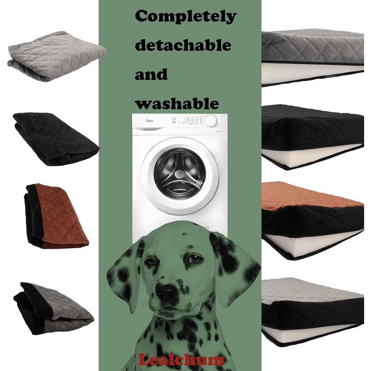 Hunde-Autositz Large – Weicher Memory-Schaum & Sicherheitsleine