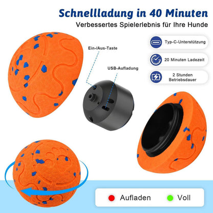 Interaktiver Hundeball mit 3 Modi – Intelligenzspielzeug für Hunde