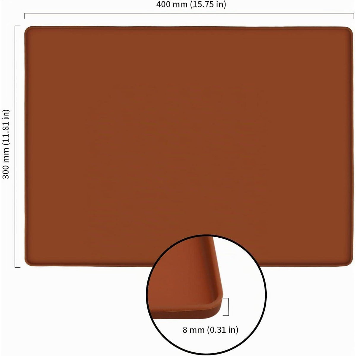 6x Silikon Backblech 30x40cm mit Rand – Antihaft Backmatte