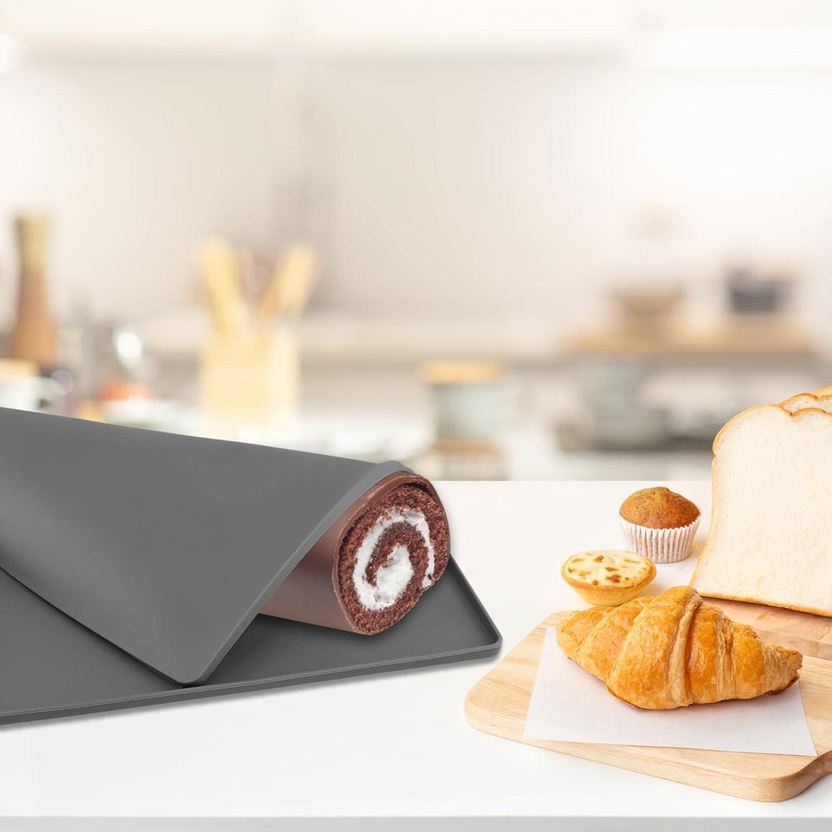 6x Silikon Backblech 30x40cm mit Rand – Antihaft Backmatte