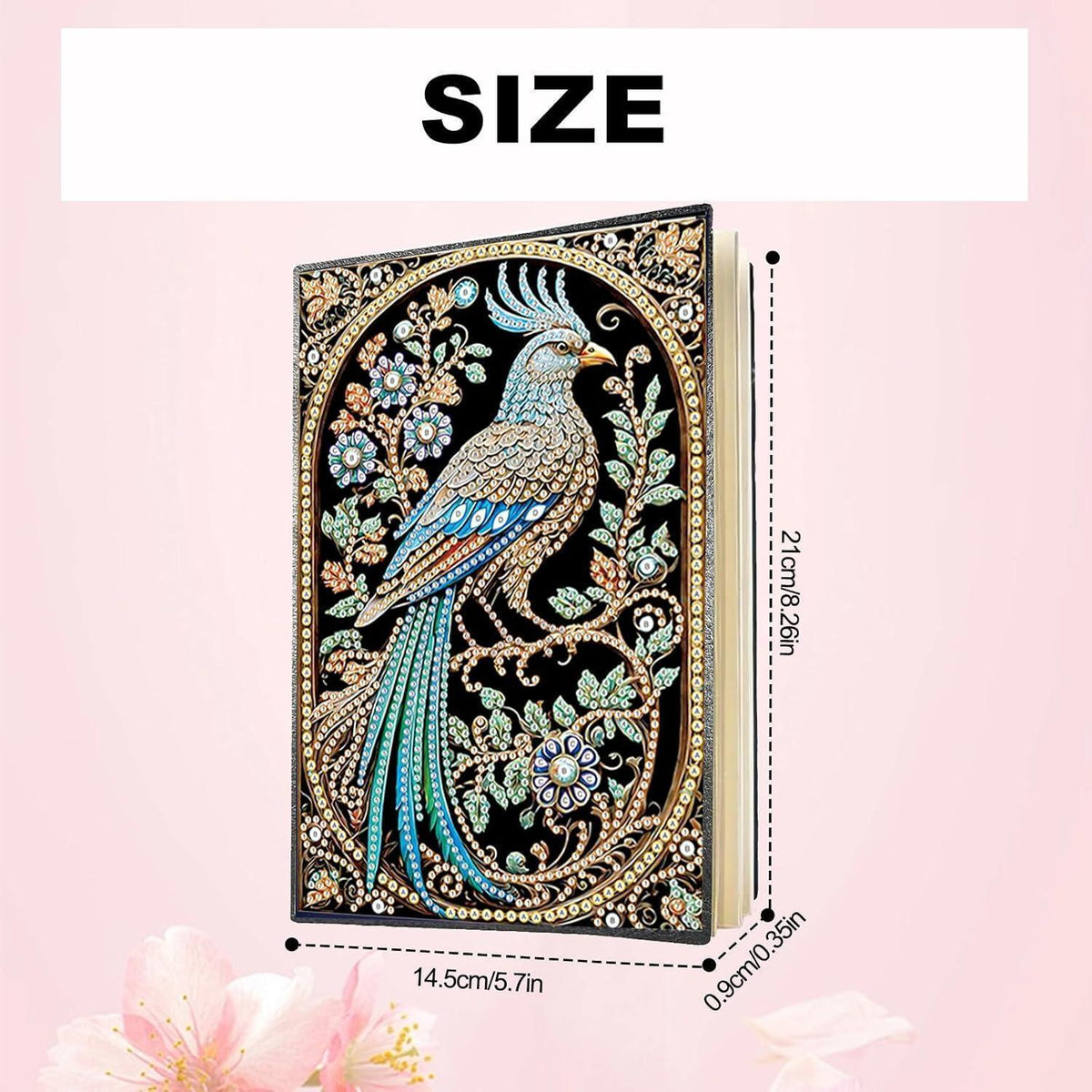 Diamond Painting Notizbuch Papagei – A5 Skizzenbuch Journal
