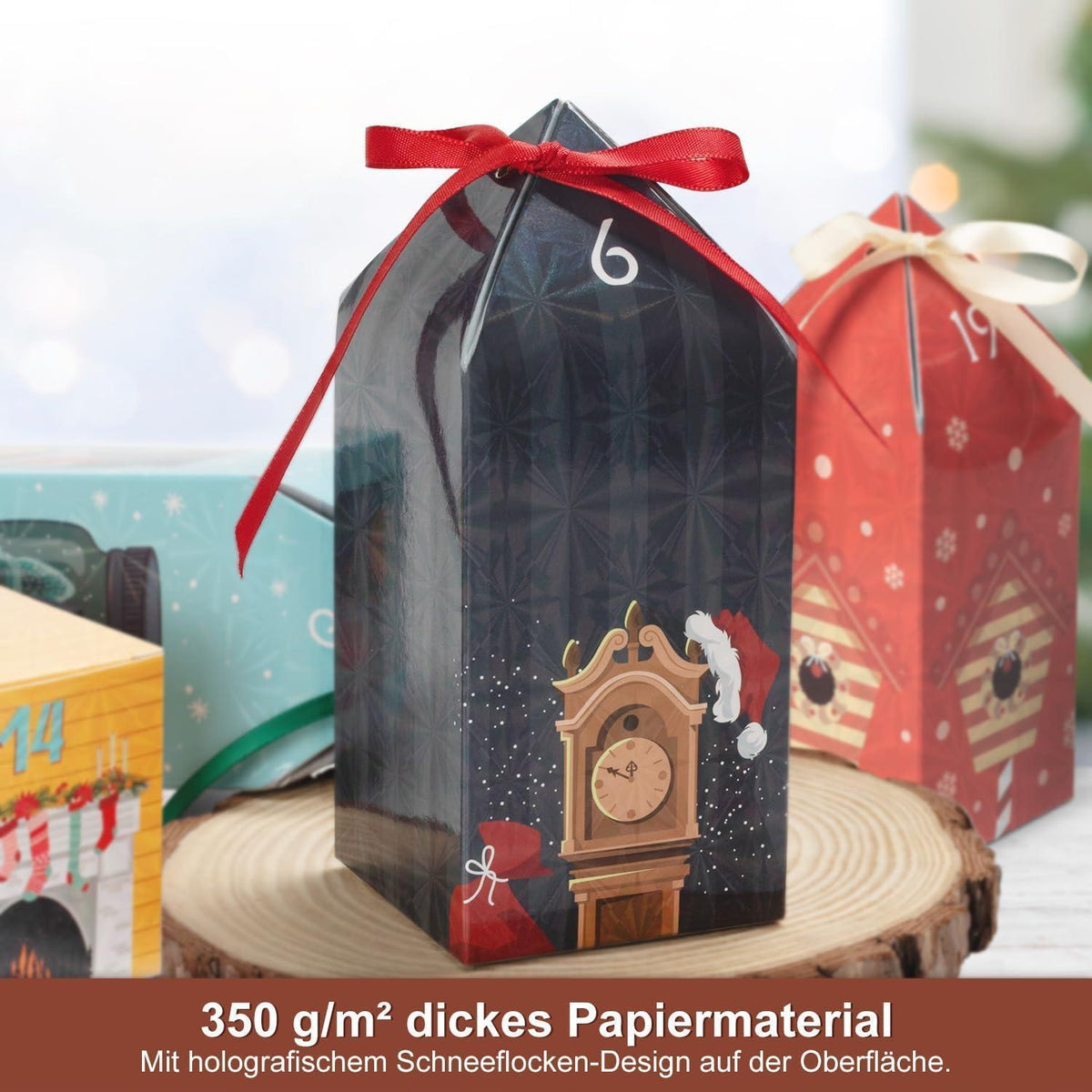 Adventskalender zum Befüllen 25 Häuser DIY Weihnachtskalender 2026