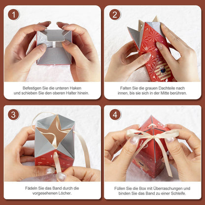 Adventskalender zum Befüllen 25 Häuser DIY Weihnachtskalender 2026