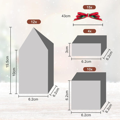 Adventskalender zum Befüllen 25 Häuser DIY Weihnachtskalender 2026