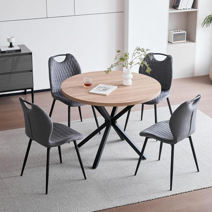 Graue Esszimmerstühle 4er-Set | Modern & Bequem