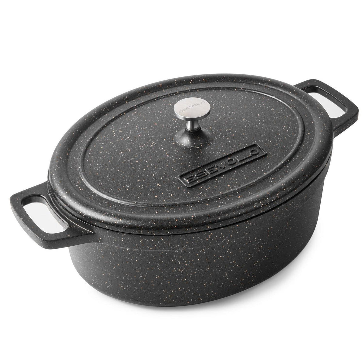 Ovaler Bräter mit Deckel – 31 cm, 6,3 L, Aluguss
