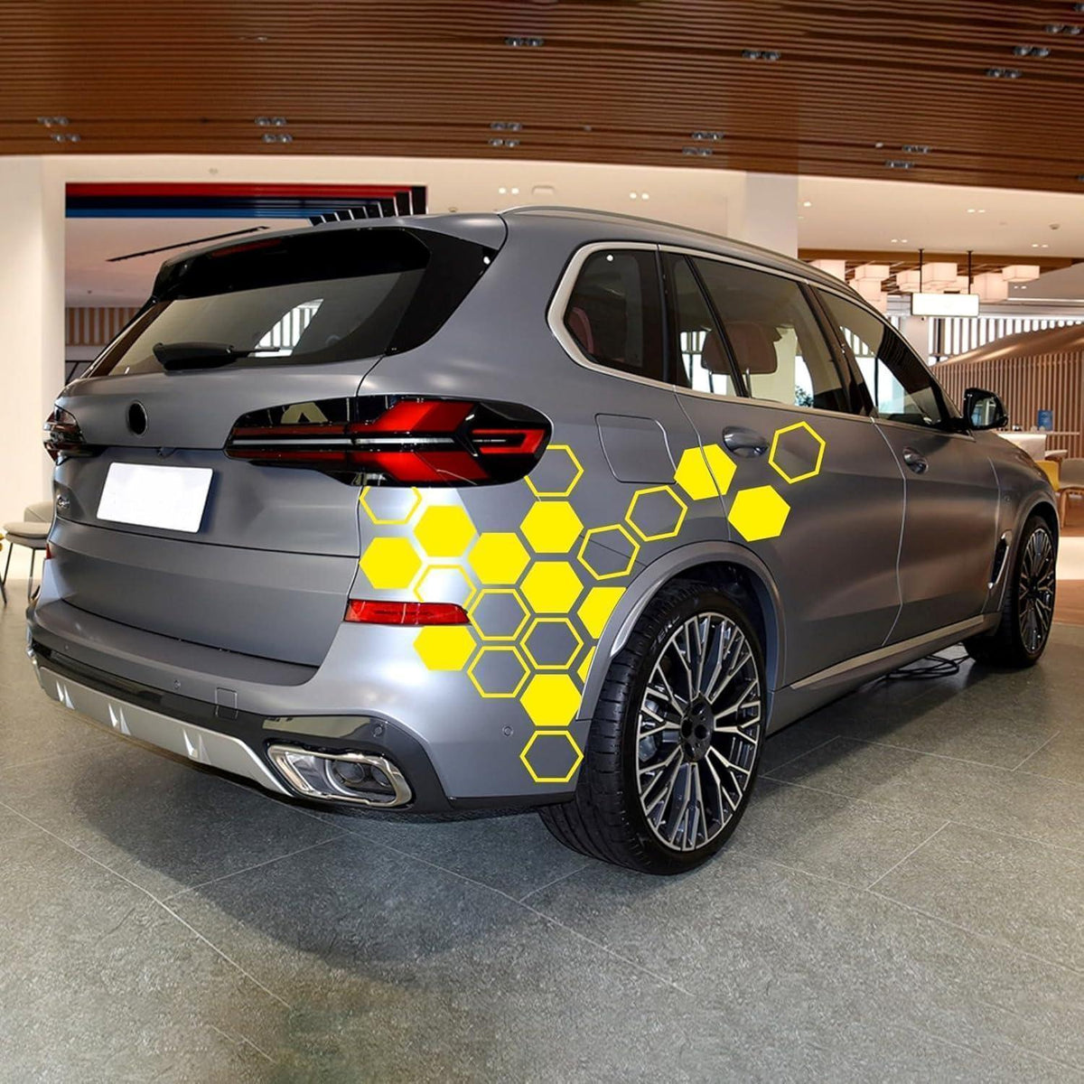 48x Auto Aufkleber Set – Gelb, DIY Styling für PKW & Co.