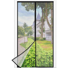 Fliegengitter Balkontür 150x220cm Schwarz mit starken Magneten