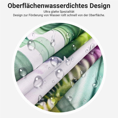 Duschvorhang Grün Blätter Vogel 180x200 cm wasserabweisend